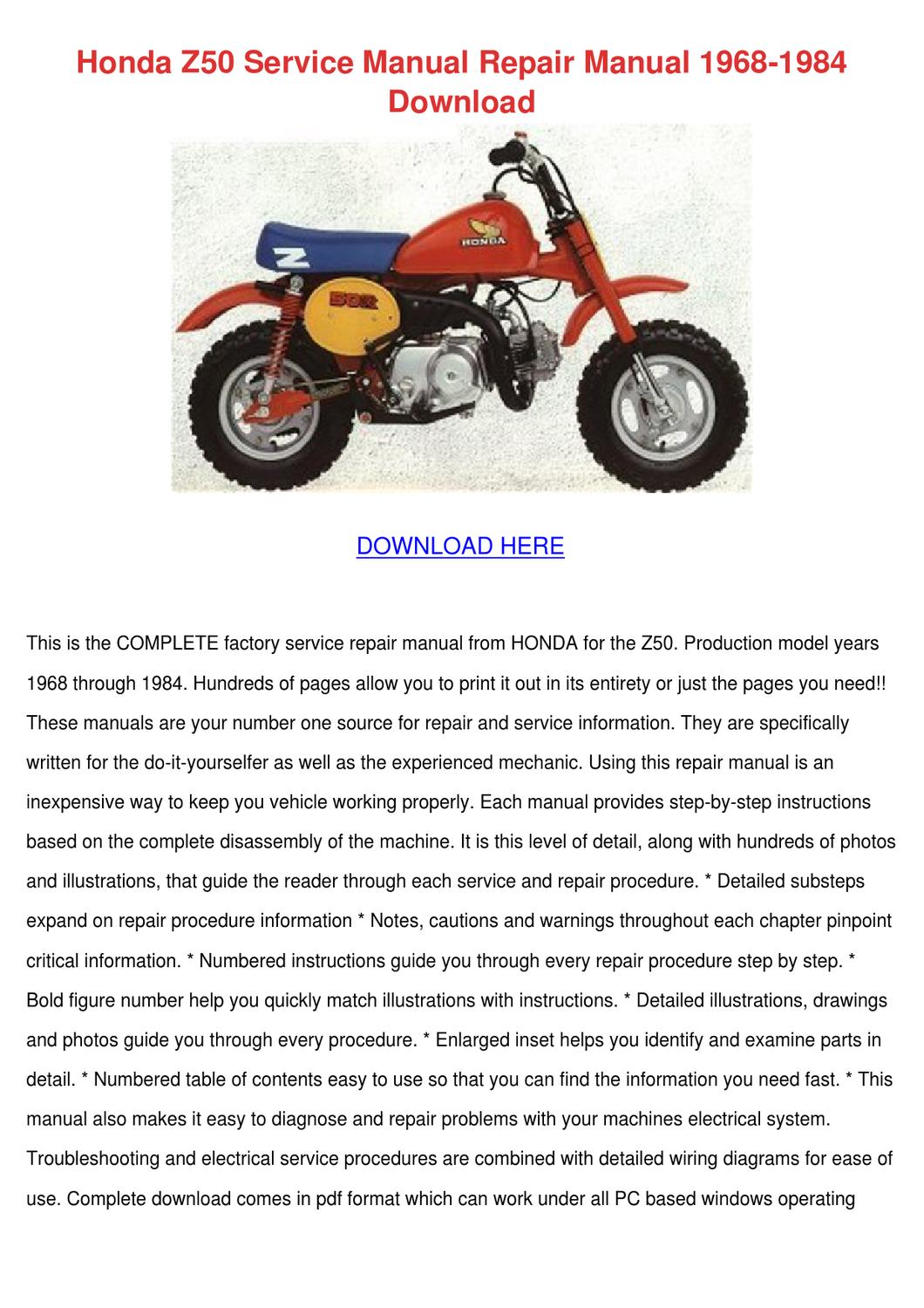 Service manual for 87 z50r download full